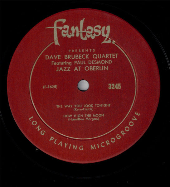 The Dave Brubeck Quartet ~ Jazz At Oberlin (Vinyl) - Djungel & Jazz
