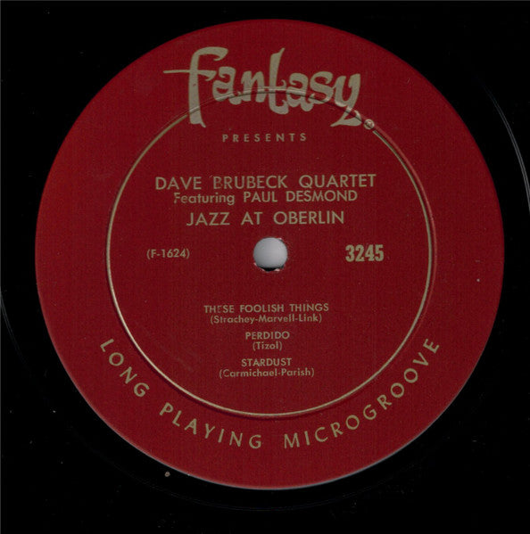 The Dave Brubeck Quartet ~ Jazz At Oberlin (Vinyl) - Djungel & Jazz