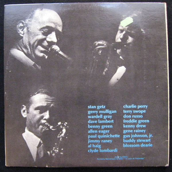 Stan Getz, Gerry Mulligan, Wardell Gray, Dave Lambert , Benny Green, Allen Eager ~ Yesterday (Vinyl) - Djungel & Jazz