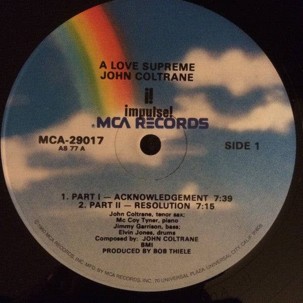 John Coltrane : A Love Supreme (LP, Album, RE)