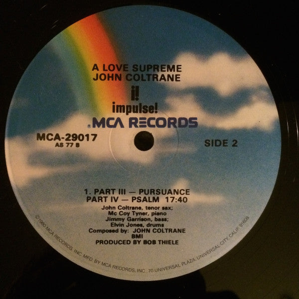 John Coltrane : A Love Supreme (LP, Album, RE)