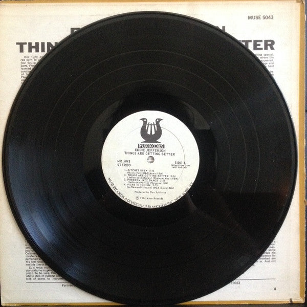 Eddie Jefferson ~ Things Are Getting Better (Vinyl) - Djungel & Jazz