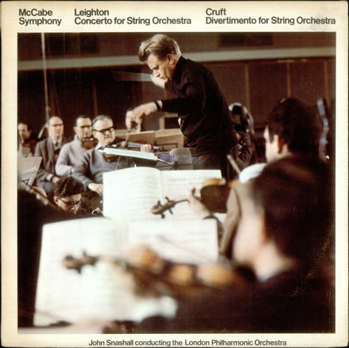 McCabe / Leighton / Cruft - John Snashall Conducting The London Philharmonic Orchestra ~ Symphony / Concerto For String Orchestra / Divertmento For String Orchestra (Vinyl) - Djungel & Jazz