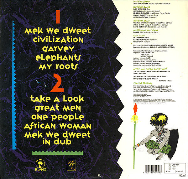 Burning Spear ~ Mek We Dweet (Vinyl) - Djungel & Jazz