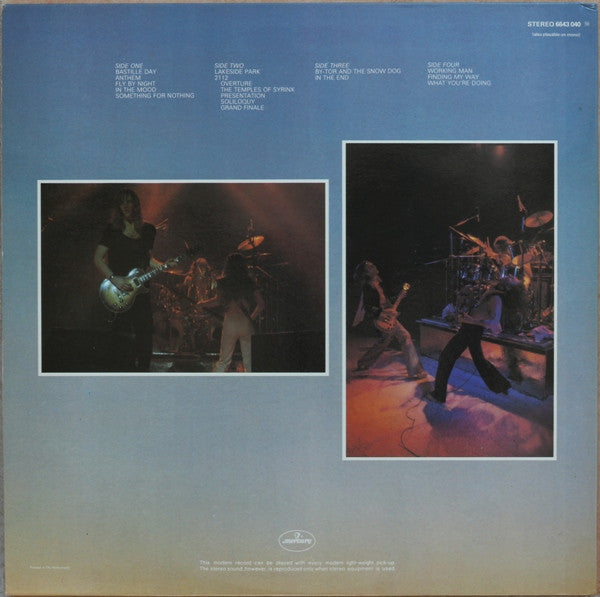 Rush ~ All The World's A Stage (Vinyl) - Djungel & Jazz