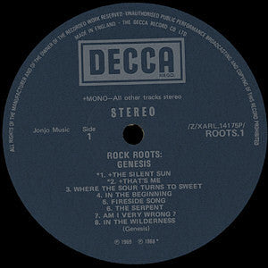 Genesis ~ Rock Roots (Vinyl) - Djungel & Jazz