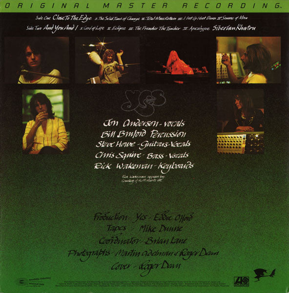 Yes ~ Close To The Edge (Vinyl) - Djungel & Jazz