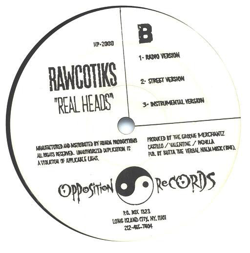 Rawcotiks ~ Nevertheless / Real Heads (Vinyl) - Djungel & Jazz