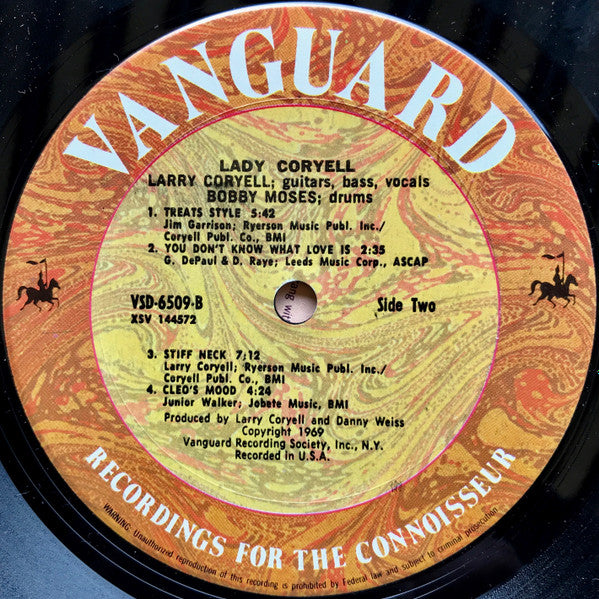 Larry Coryell ~ Lady Coryell (Vinyl) - Djungel & Jazz