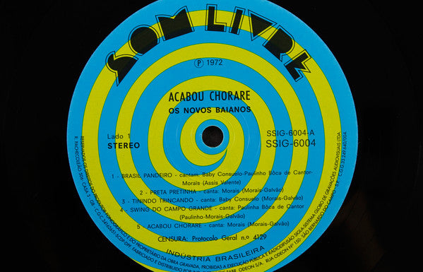 Os Novos Baianos ~ Acabou Chorare (Vinyl) - Djungel & Jazz