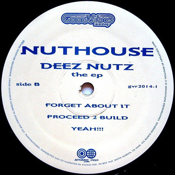 Nuthouse* : Deez Nutz (The EP) (2x12", EP)