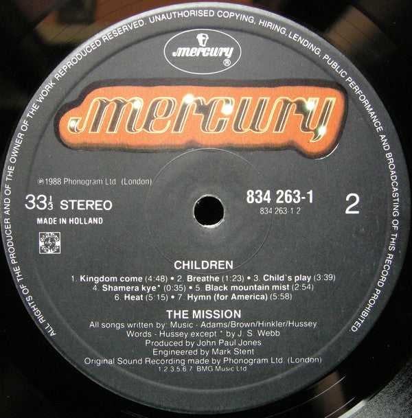 The Mission ~ Children (Vinyl) - Djungel & Jazz