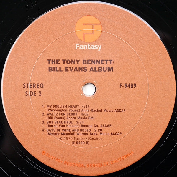 Tony Bennett / Bill Evans ~ The Tony Bennett Bill Evans Album (Vinyl) - Djungel & Jazz