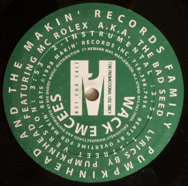 Pumpkinhead : Dynamic Remix + Wack Emcees (12", Promo)