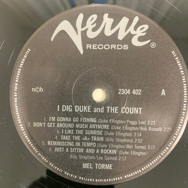 Mel Tormé ~ I Dig The Duke - I Dig The Count (Vinyl) - Djungel & Jazz