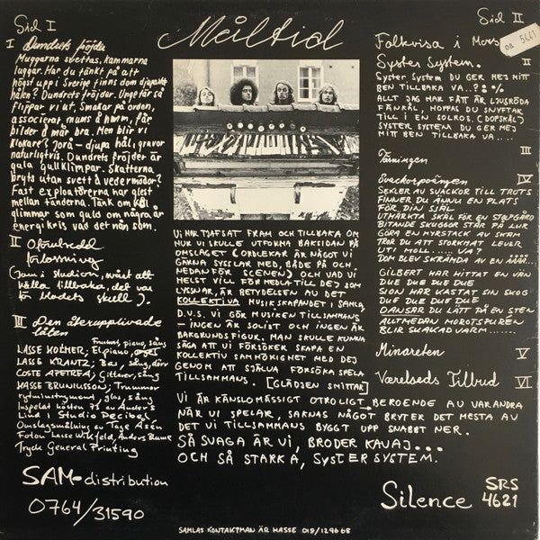 Samla Mammas Manna : Måltid (LP, Album)
