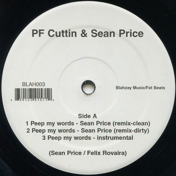 PF Cuttin* & Sean Price : Peep My Words (Remix) (12")