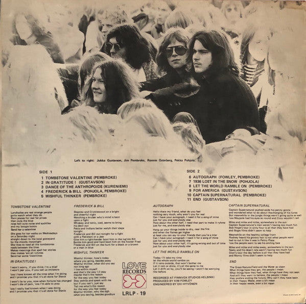 Wigwam (3) : Tombstone Valentine (LP, Album, 1st)