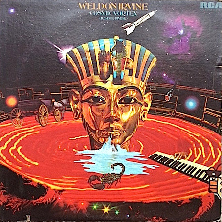 Weldon Irvine : Cosmic Vortex (Justice Divine) (LP, Album, RP, Tan)