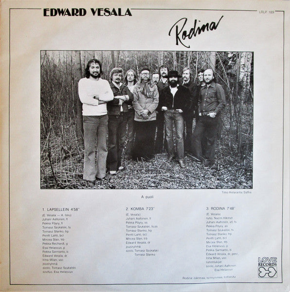 Edward Vesala ~ Rodina (Vinyl) - Djungel & Jazz