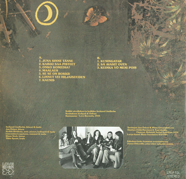 Isokynä Lindholm & Orfeus (5) : Musiikkia (LP, Album)