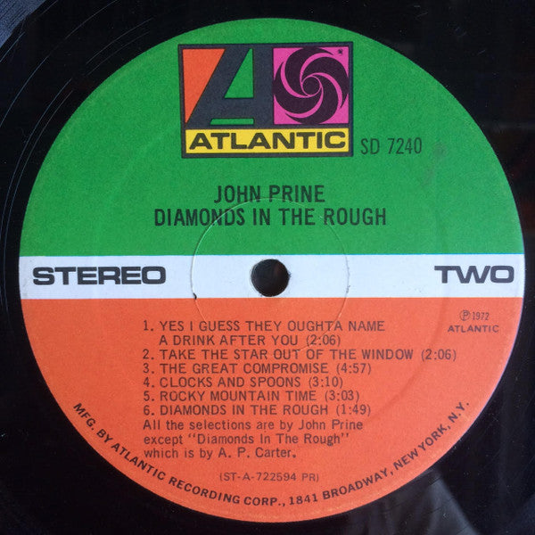 John Prine ~ Diamonds In The Rough (Vinyl) - Djungel & Jazz