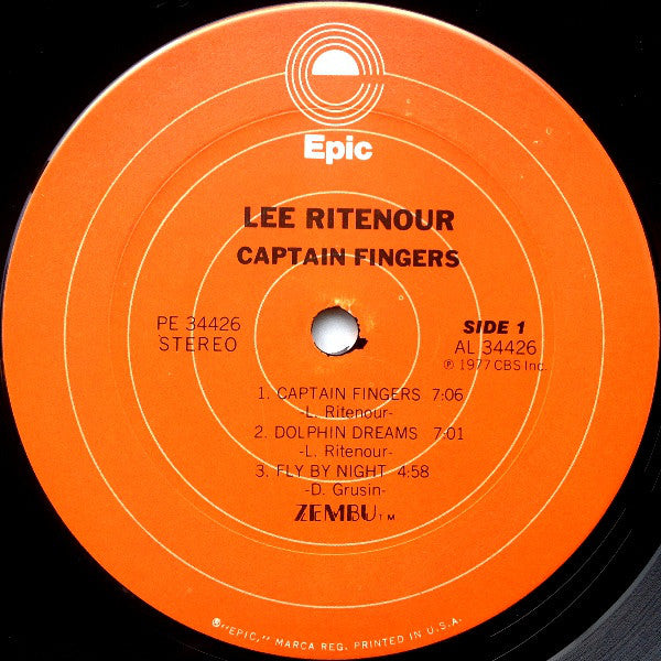 Lee Ritenour ~ Captain Fingers (Vinyl) - Djungel & Jazz