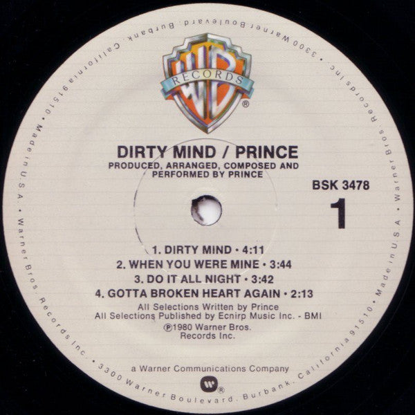 Prince ~ Dirty Mind (Vinyl) - Djungel & Jazz