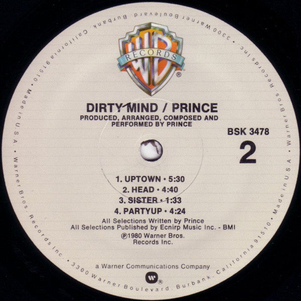 Prince ~ Dirty Mind (Vinyl) - Djungel & Jazz