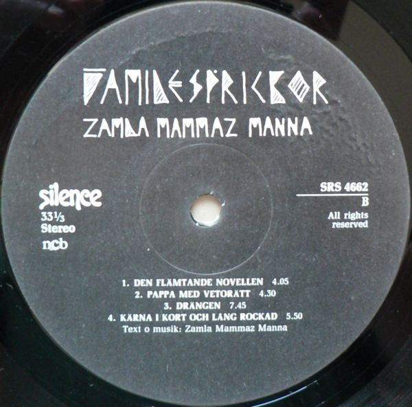 Zamla Mammaz Manna : Familjesprickor (LP, Album)