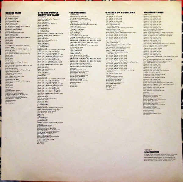 Jimmy Cliff ~ Give The People What They Want (Vinyl) - Djungel & Jazz