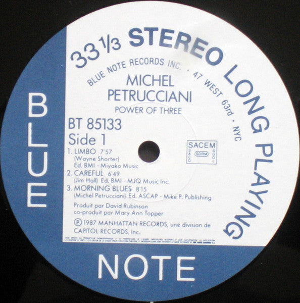 Michel Petrucciani ~ Power Of Three (Vinyl) - Djungel & Jazz