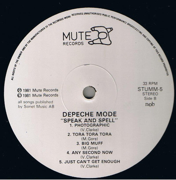 Depeche Mode ~ Speak & Spell (Vinyl) - Djungel & Jazz
