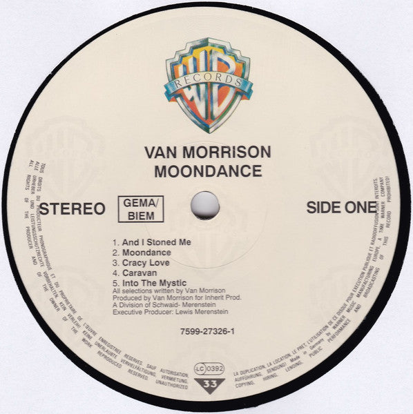 Van Morrison : Moondance (LP, Album, Ltd, RE, 180)