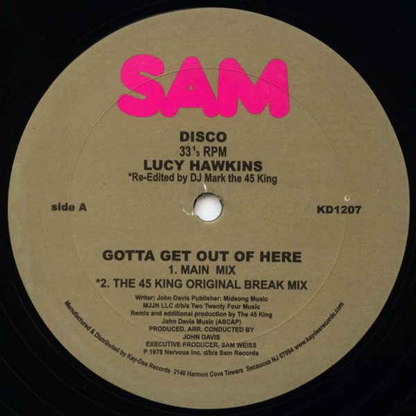 Lucy Hawkins : Gotta Get Out Of Here (12")