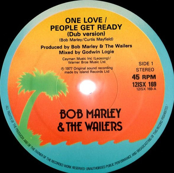 Bob Marley & The Wailers ~ One Love / People Get Ready (Dub Version) (Vinyl) - Djungel & Jazz
