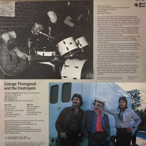 George Thorogood And The Destroyers* : George Thorogood And The Destroyers (LP, Album)