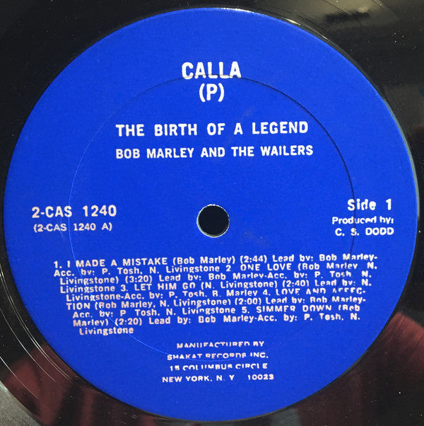 Bob Marley & The Wailers ~ The Birth Of A Legend (Vinyl) - Djungel & Jazz