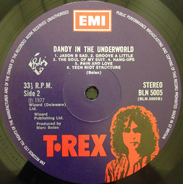T. Rex ~ Dandy In The Underworld (Vinyl) - Djungel & Jazz