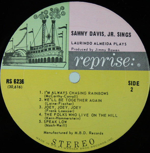 Sammy Davis Jr. And Laurindo Almeida ~ Sammy Davis, Jr. Sings Laurindo Almeida Plays (Vinyl) - Djungel & Jazz