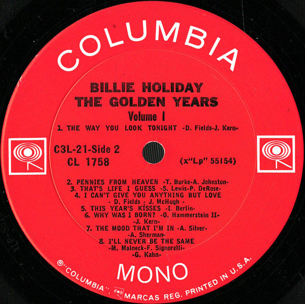 Billie Holiday ~ The Golden Years (Vinyl) - Djungel & Jazz