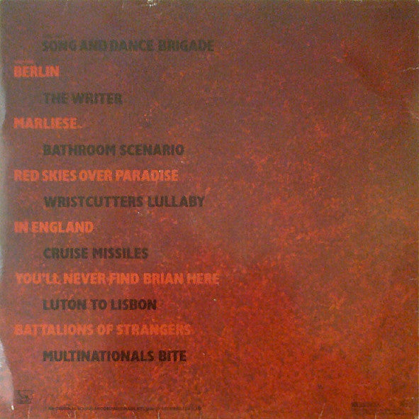 Fischer-Z ~ Red Skies Over Paradise (Vinyl) - Djungel & Jazz