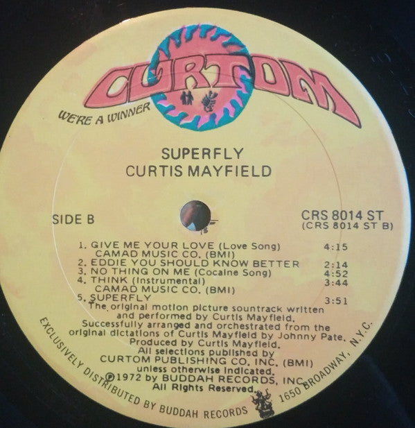 Curtis Mayfield : Super Fly (LP, Album, Son)