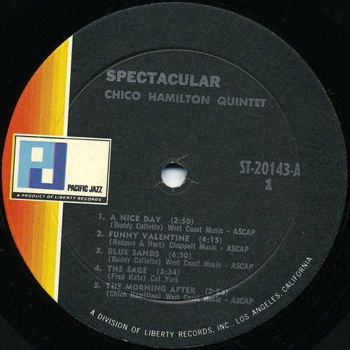 The Chico Hamilton Quintet ~ Spectacular! (Vinyl) - Djungel & Jazz