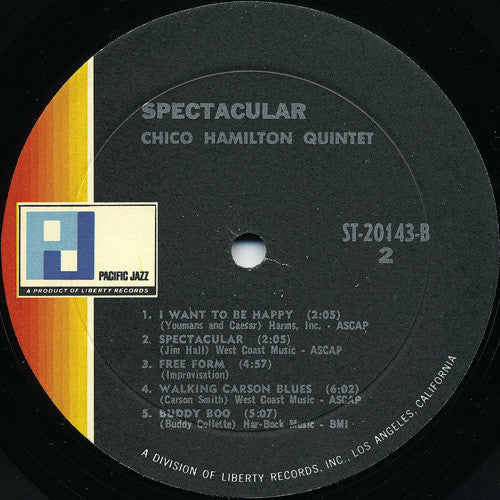 The Chico Hamilton Quintet ~ Spectacular! (Vinyl) - Djungel & Jazz