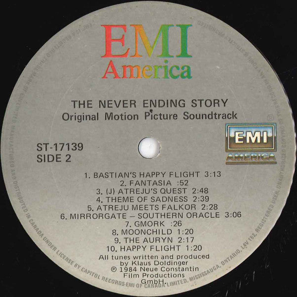 Klaus Doldinger And Giorgio Moroder ~ The NeverEnding Story (Original Motion Picture Soundtrack) (Vinyl) - Djungel & Jazz