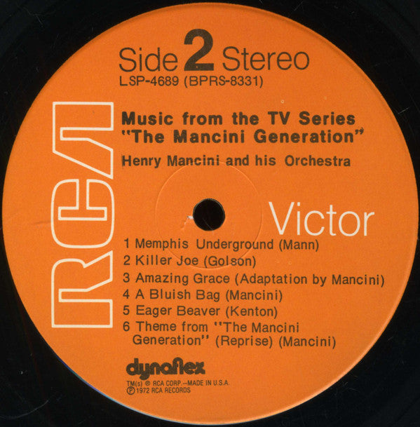 Henry Mancini And His Orchestra ~ Music From The TV Series "The Mancini Generation" (Vinyl) - Djungel & Jazz