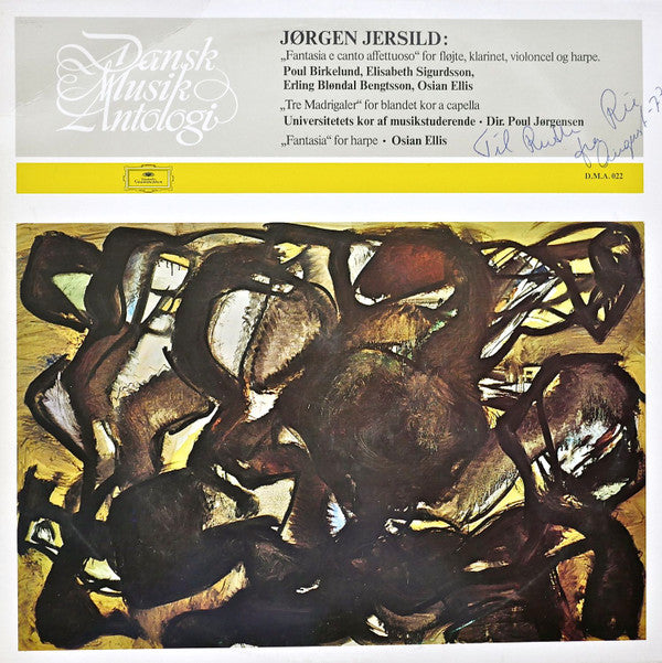 Jørgen Jersild ~ Fantasia E Canto Affettuoso For Fløjte, Klarinet, Violoncel Og Harpe / Tre Madrigaler For Blandet Kor A Capella / Fantasia For Harpe (Vinyl) - Djungel & Jazz
