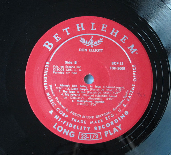 Don Elliott ~ Mellophone (Vinyl) - Djungel & Jazz