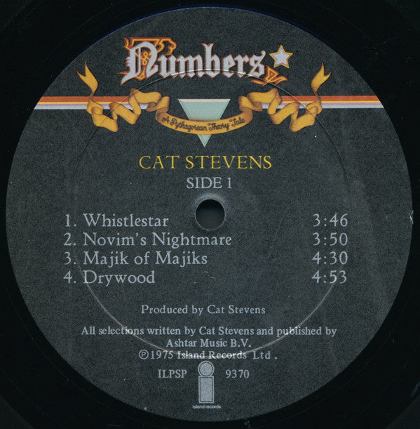 Cat Stevens ~ Numbers (A Pythagorean Theory Tale) (Vinyl) - Djungel & Jazz